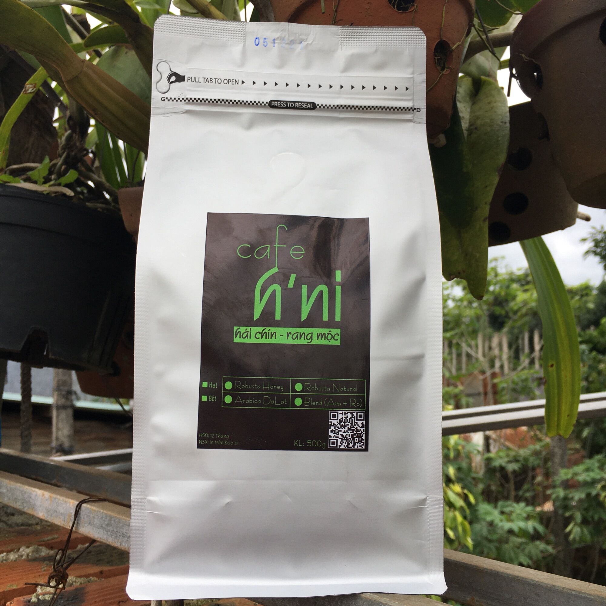 500g Cà phê Blend 2 (20% Arabica Cầu Đất + 80% Robusta Honey)