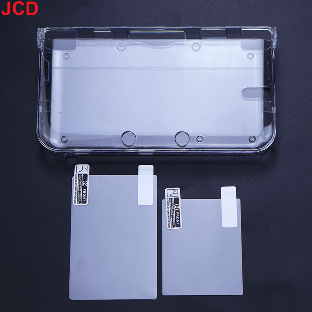 Vỏ Bọc JCD Clear Crystal Shell Skin Cho 3DS XL LL Bảng Điều Khiển Trò Chơi 3DS Mới Với Màng Bảo Vệ M