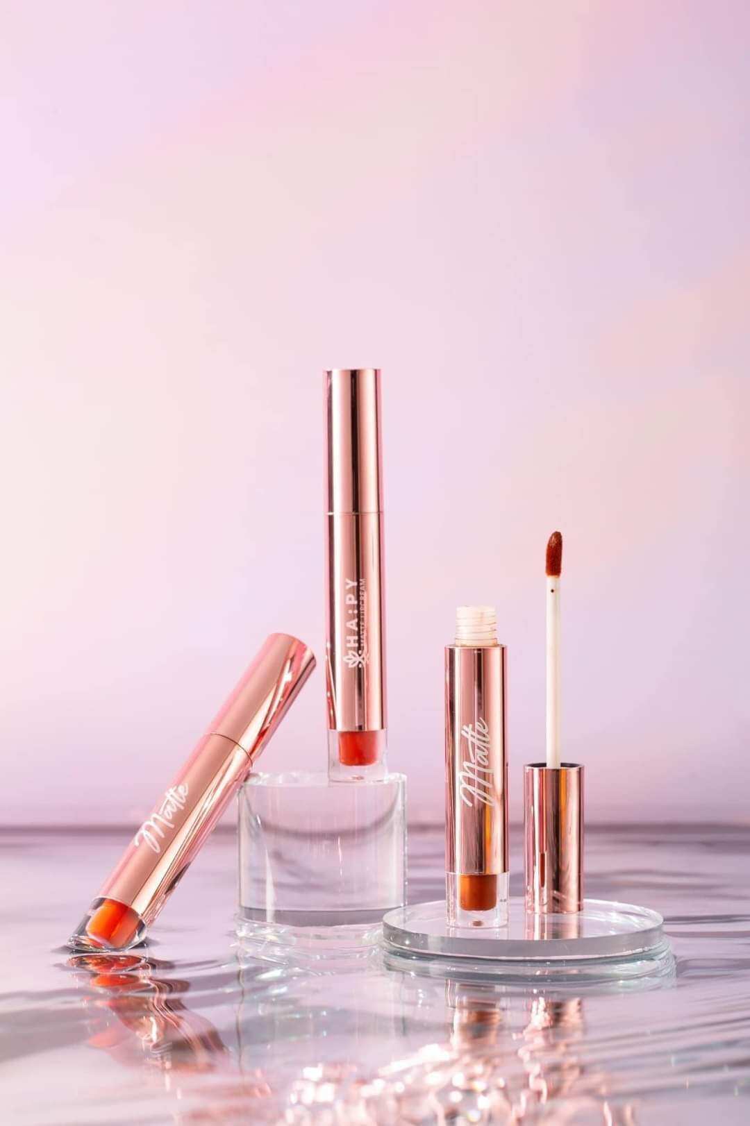 Son Ha:py Mini Garden Mattle Lipcream son Hapy kem lì, bám màu lâu trôi 3.5ml - Phiên bản son Roses mẫu mới