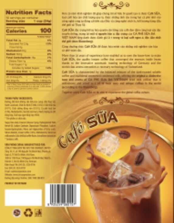 Cà phê sữa hoà tan KING Coffee ( Túi 50 gói x24g ) 5200090