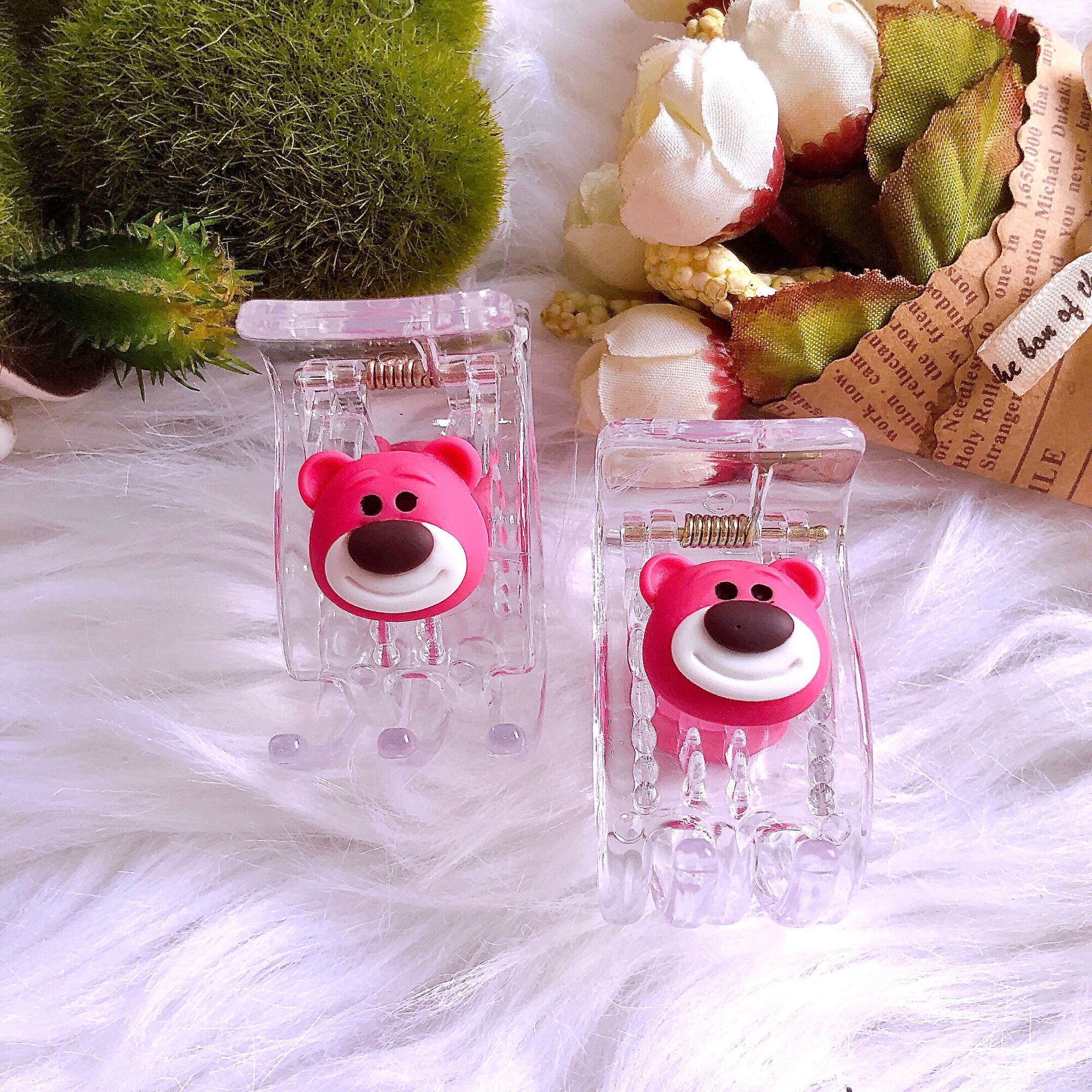 Kẹp tóc càng cua 5r gấu dâu lotso