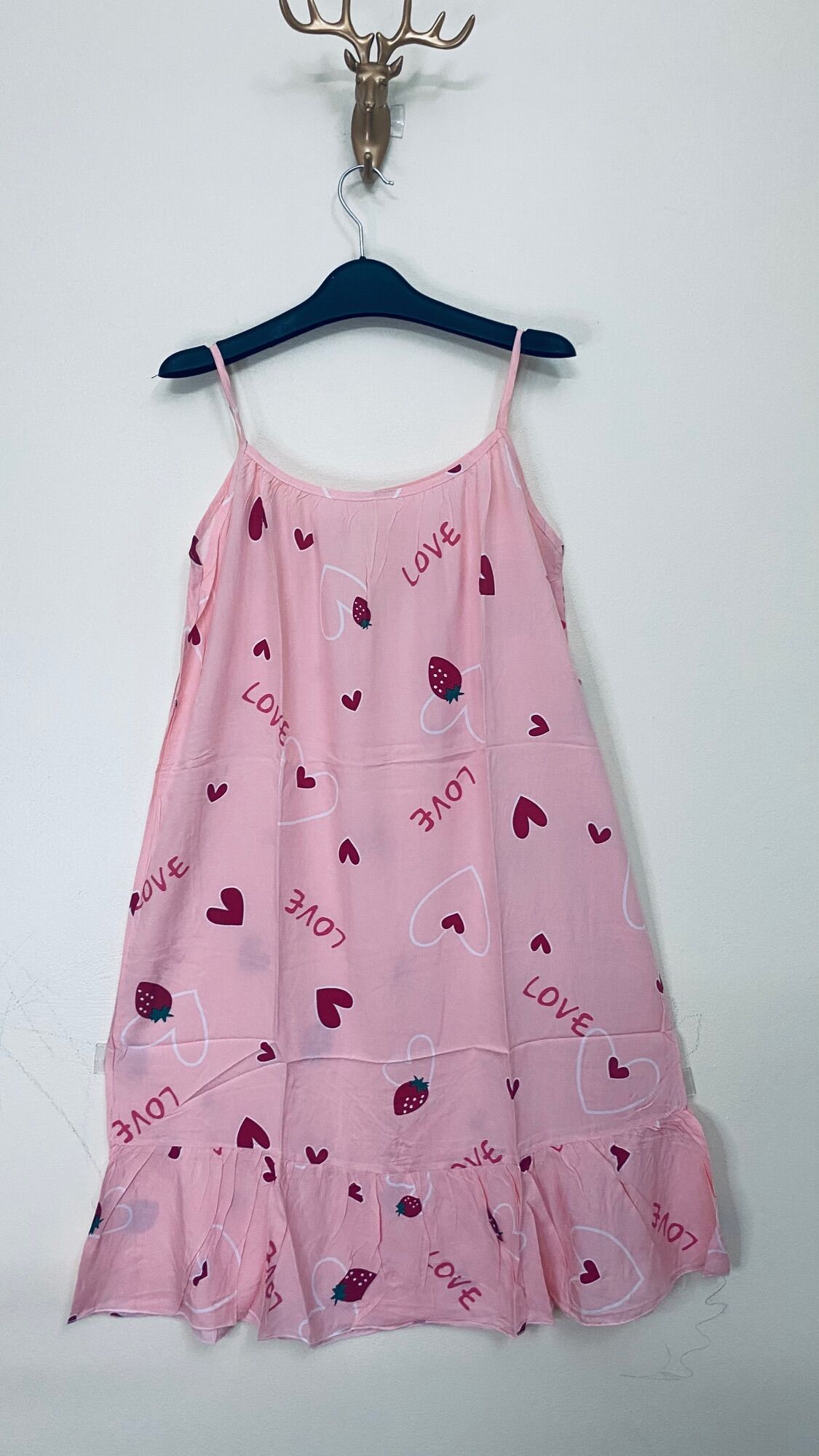 Váy bầu 2 dây lanh lụa siêu mát (40-80kg) -Đồ bầu xinh