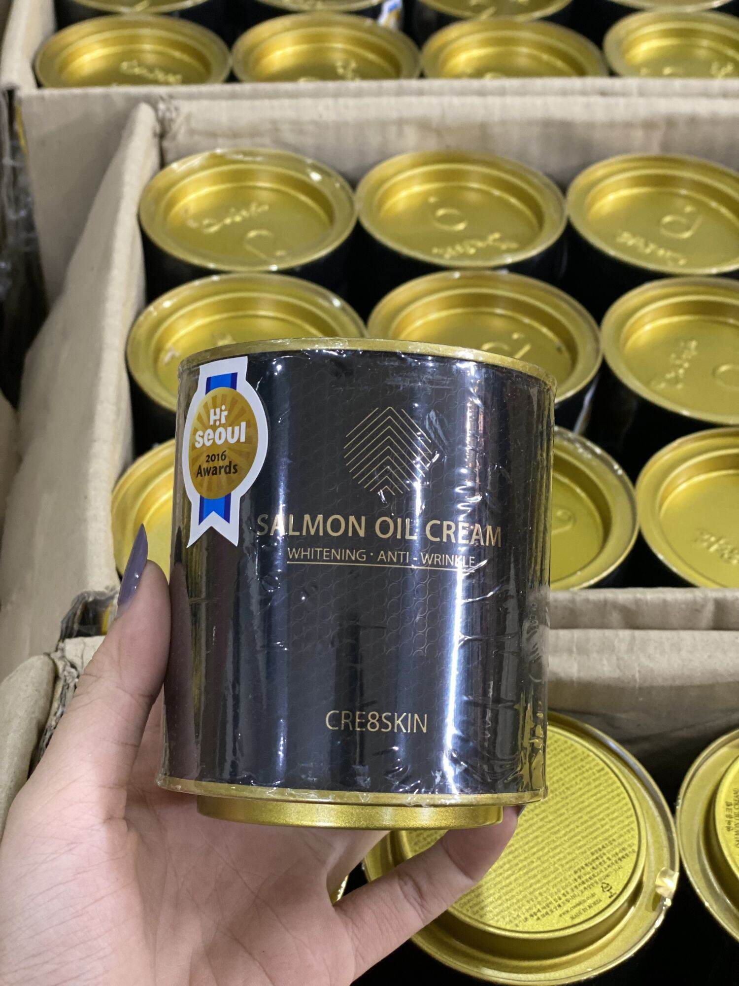 Kem cá hồi hàn quốc