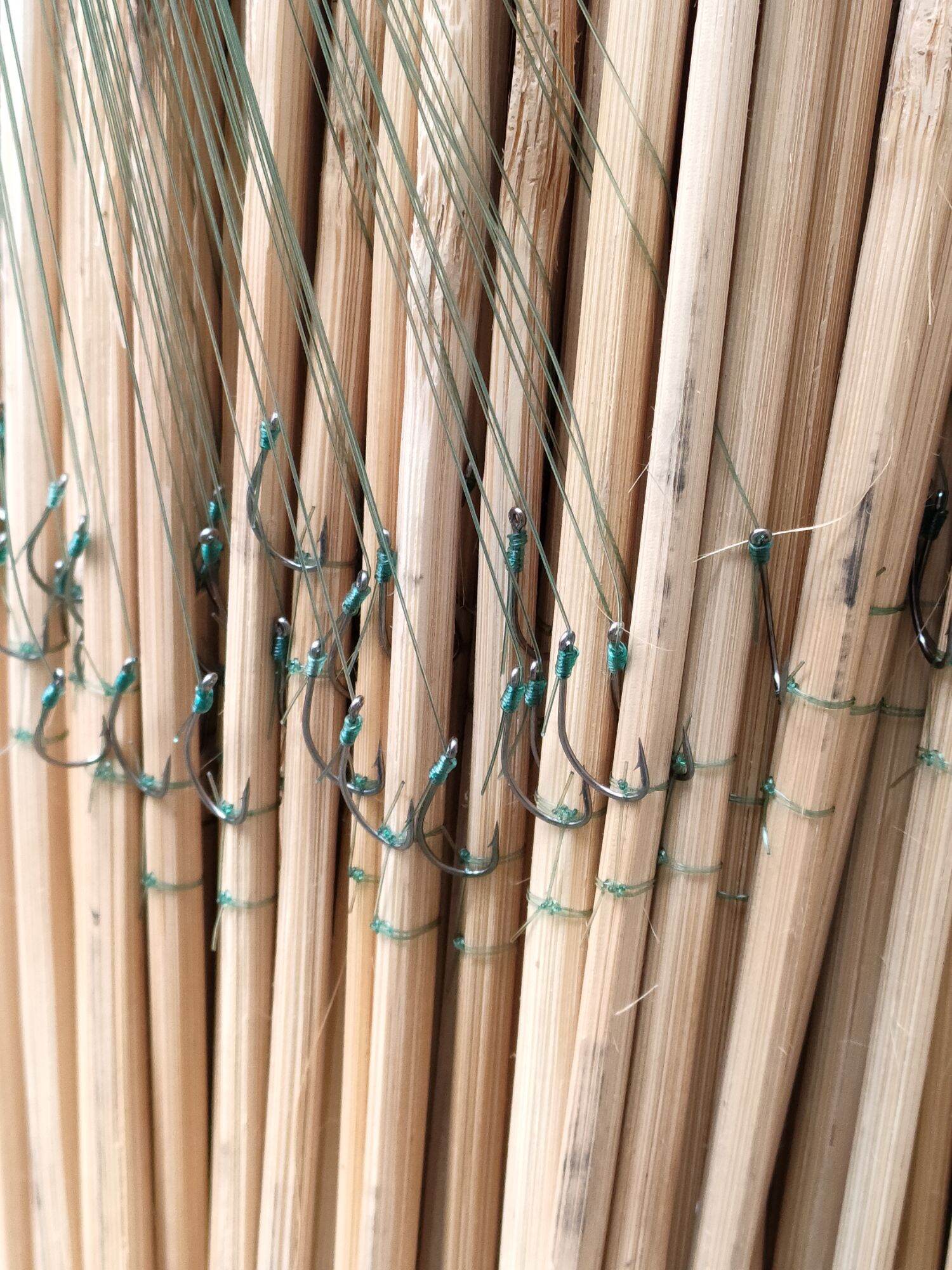 Compo 40 bộ cần câu cắm cá thanh tre