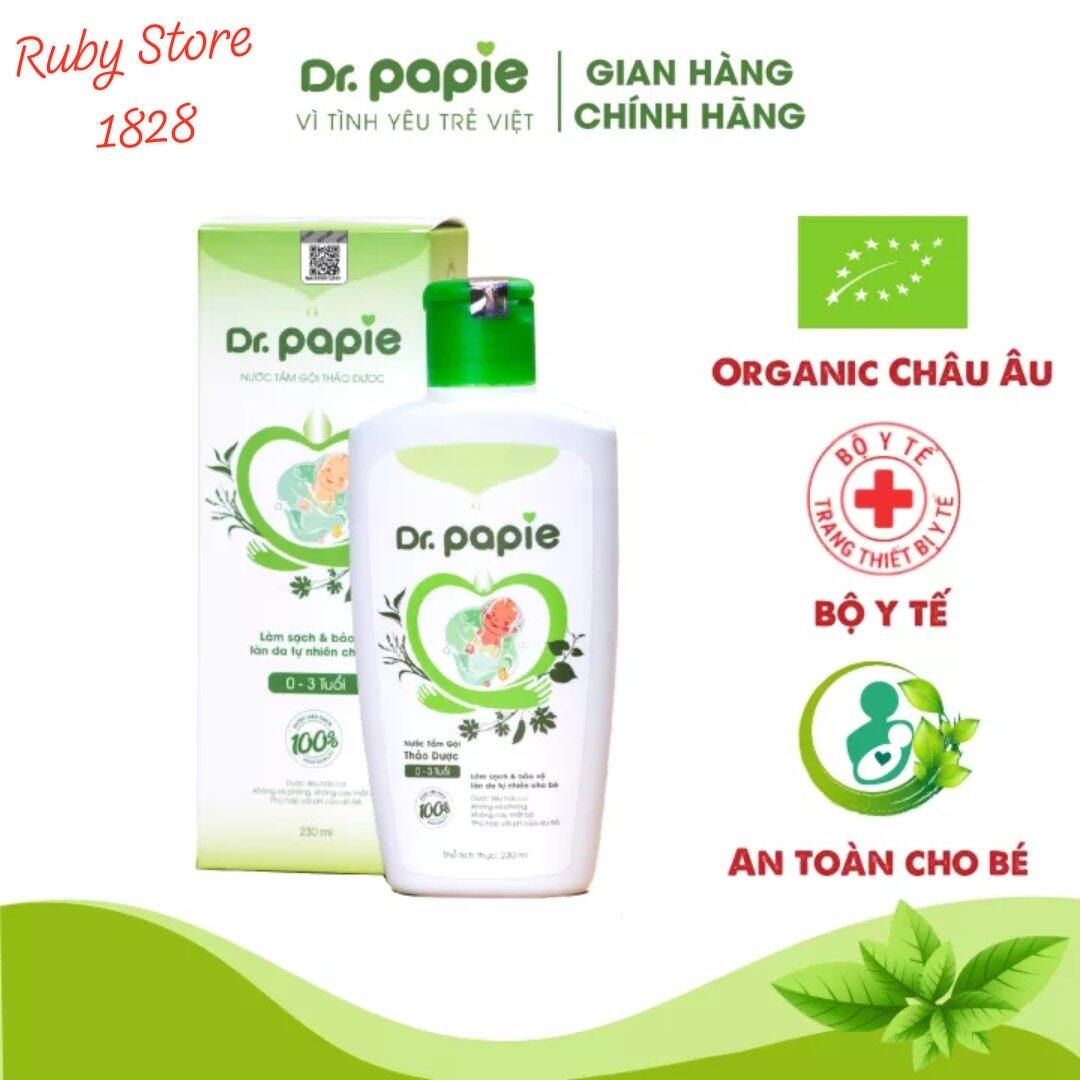 Nước tắm gội thảo dược Dr. Papie