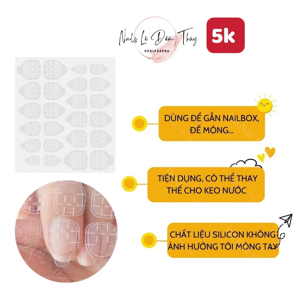 Pieces glue false nail tips with silicon transparent, Type 24 pieces stickers