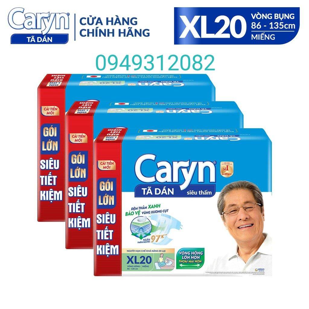 Tã Dán Người Lớn Caryn Xl 20 Miếng