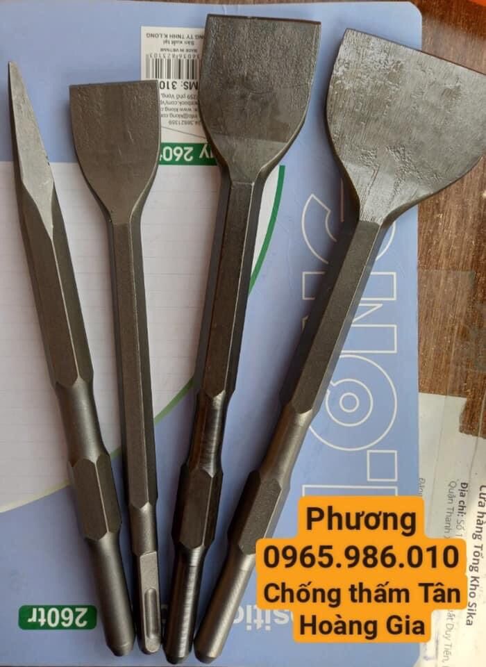 Đục bê tông bản dẹp 8cm