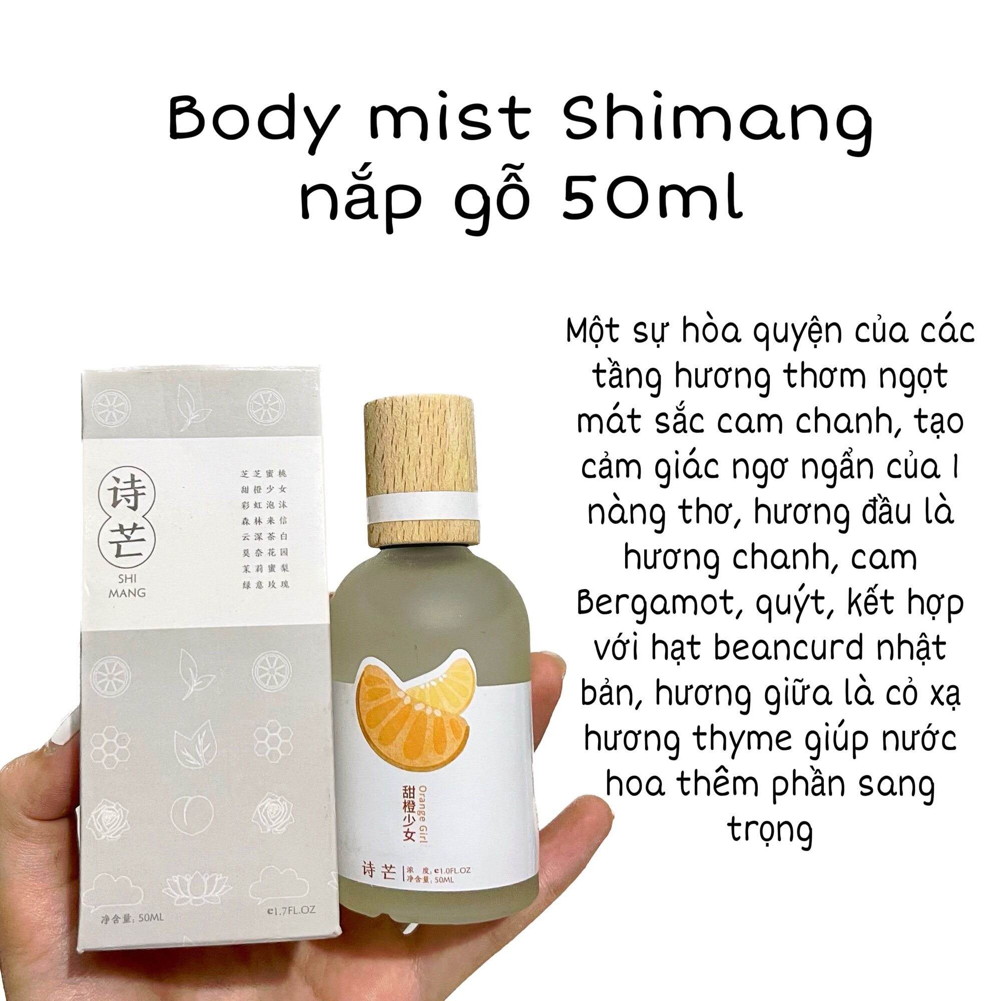 Nước hoa Shimang nắp gỗ 50ml