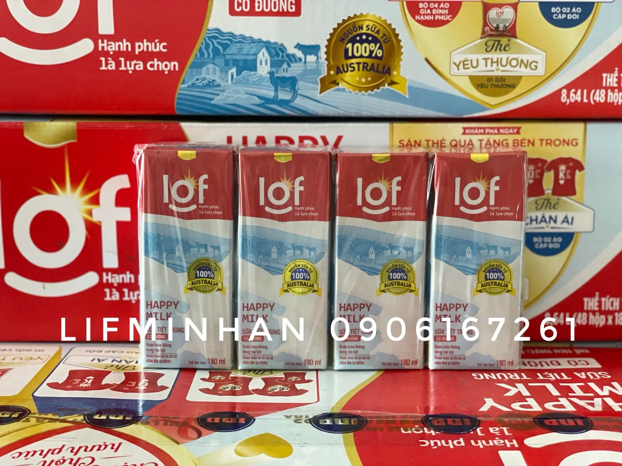 Sữa Lof (Kun) từ Úc thùng 180ml x 48 hộp