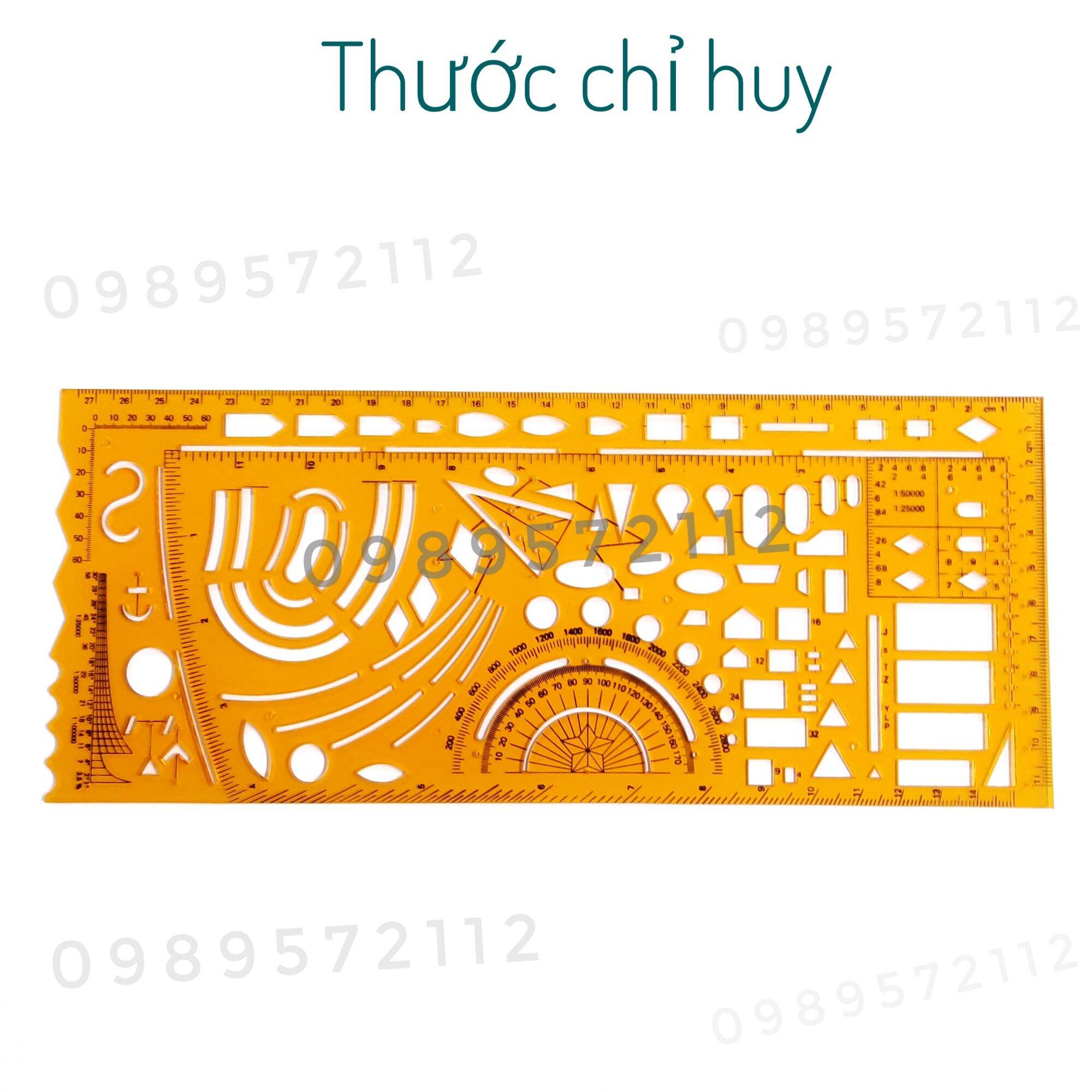 Thước chỉ huy (1 cái).