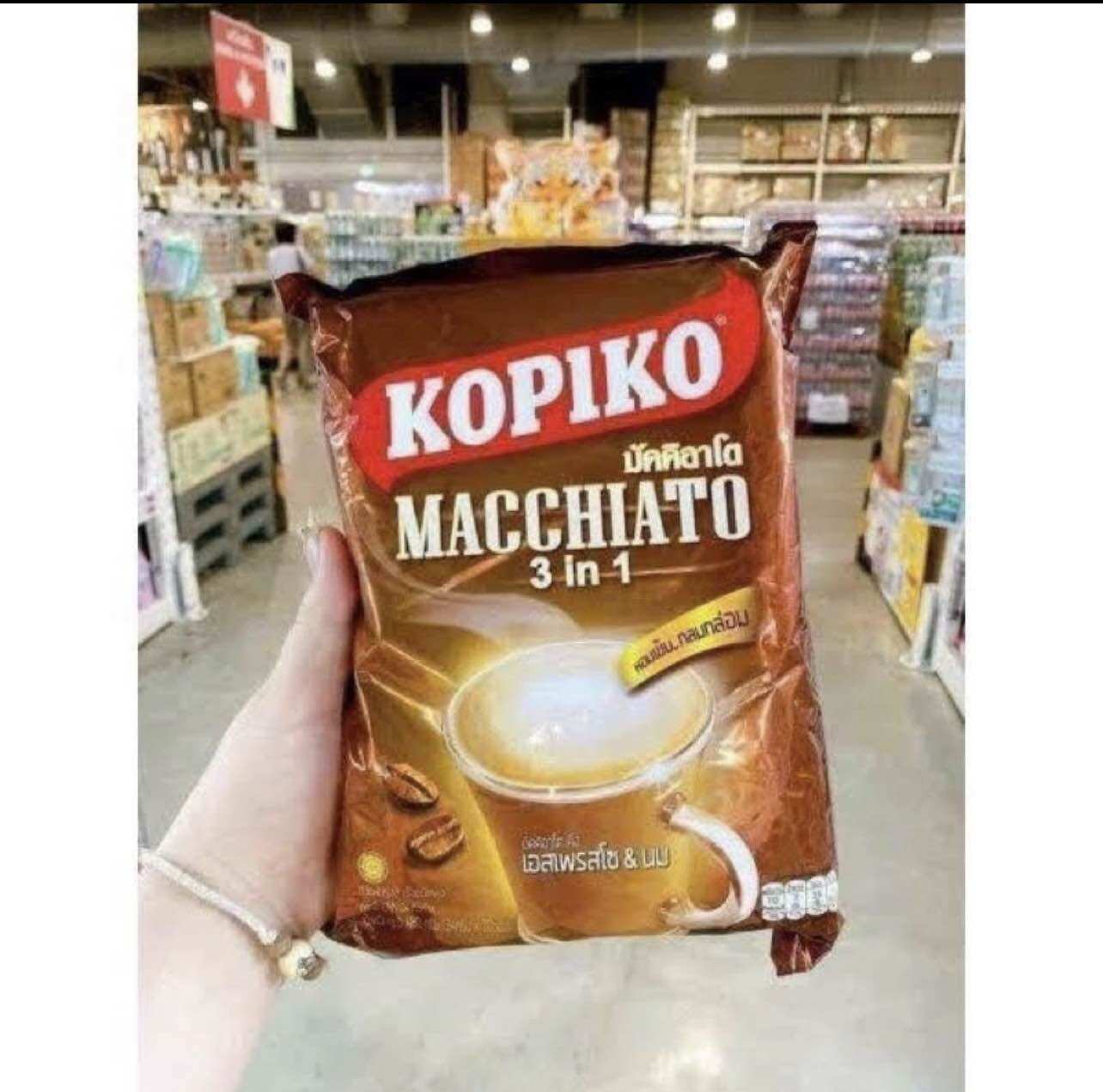 [ HCM ] ( Hàng Có Sẵn ) [ Date 2025 ] Cà Phê Sữa KOPIKO Macchiato Thái Lan ( 24g*20 gói )