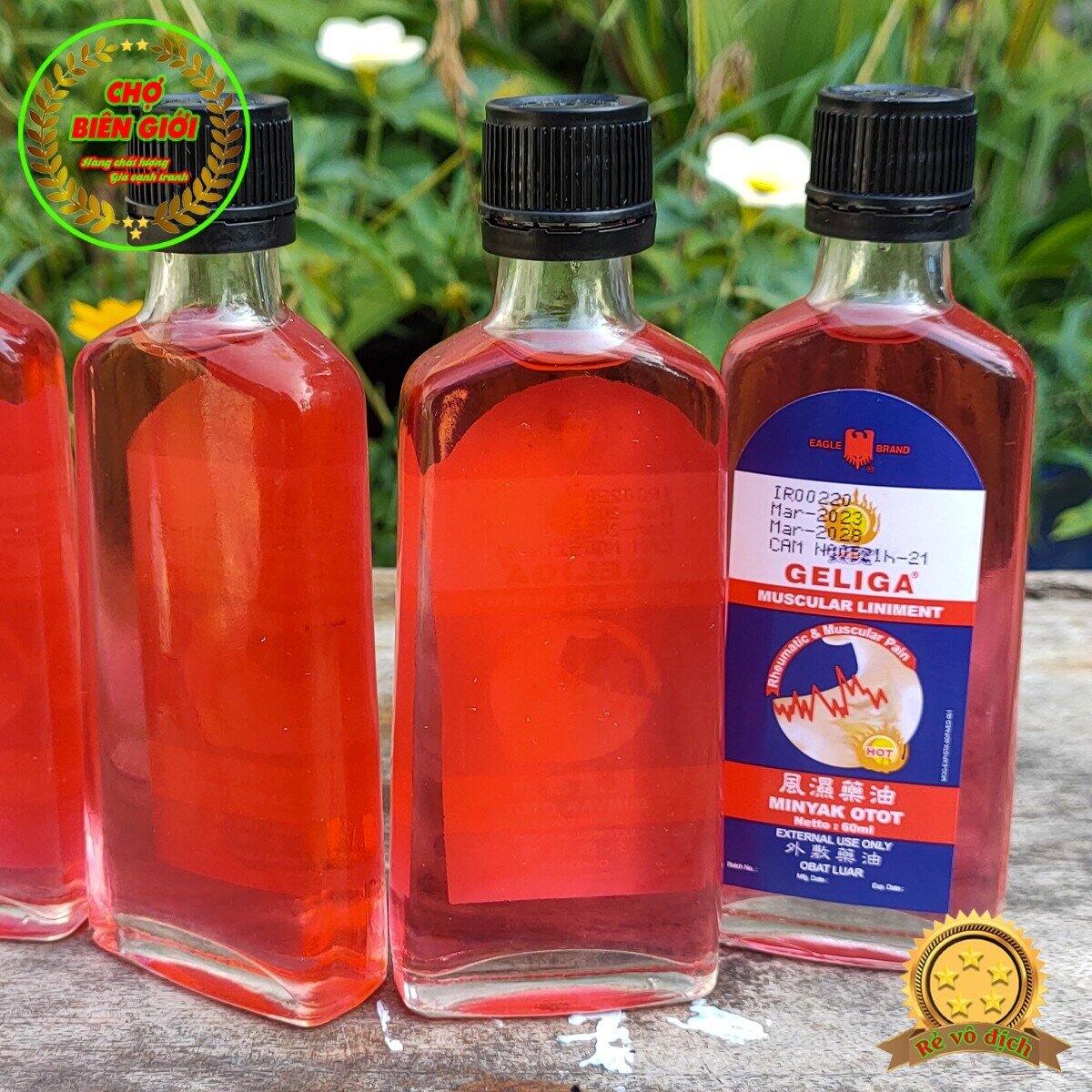 (Mẫu mới) Dầu Cù Là Lửa Dạng Nước Geliga Muscula Liniment Dung Tích 60 ml