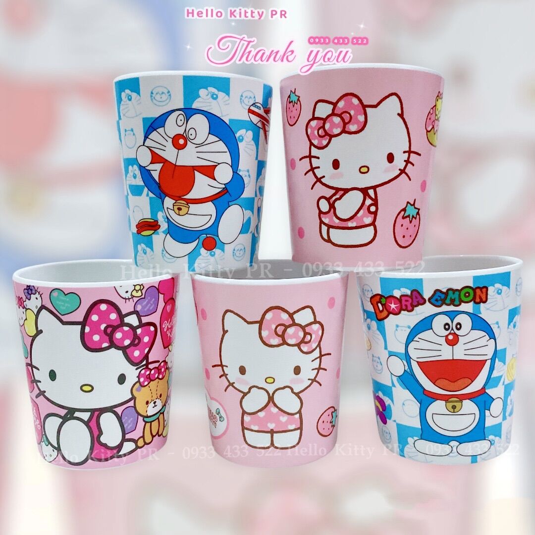Ly cốc dung tích 200ml Hello Kitty - Doremon Doraemon