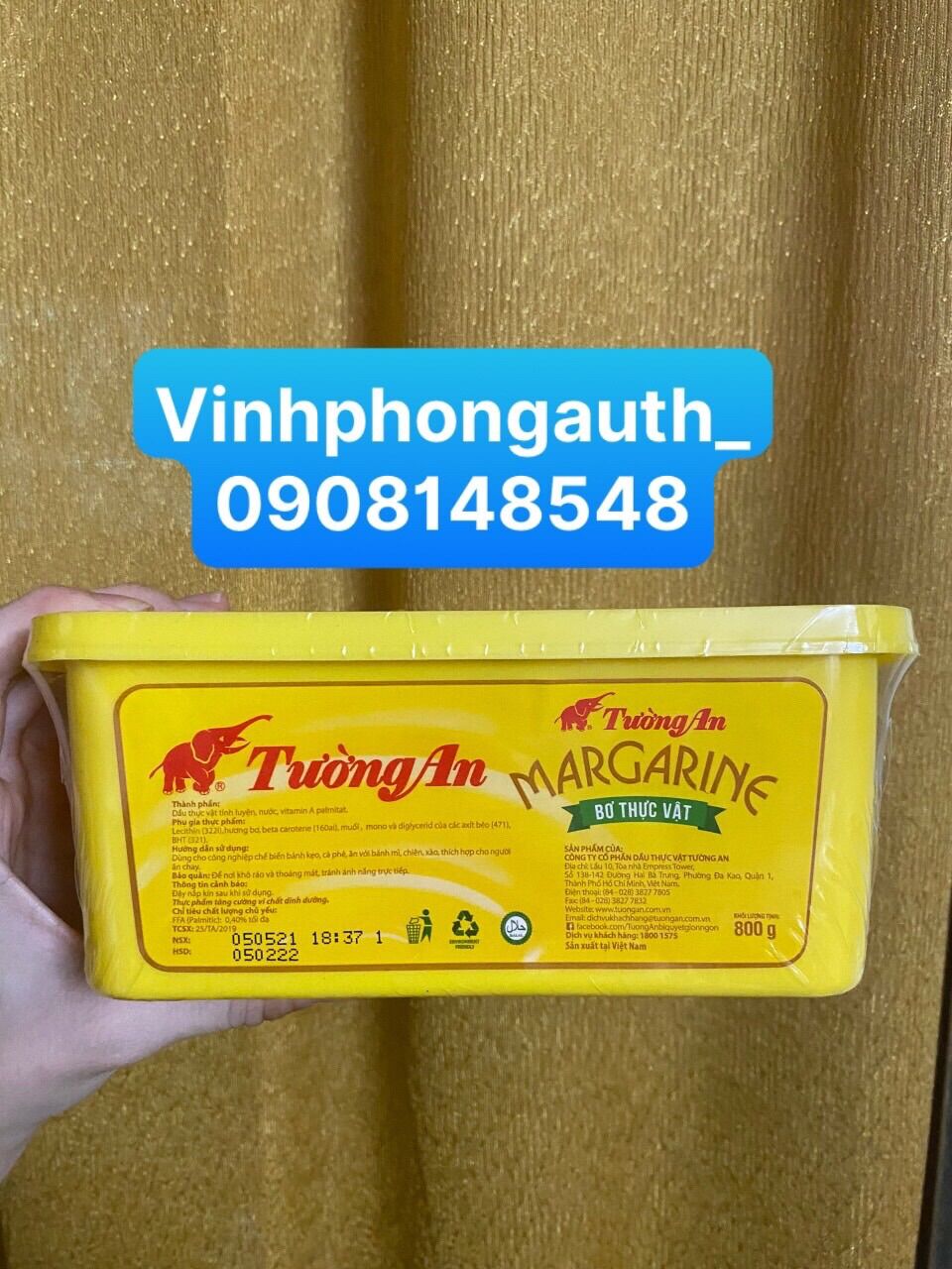 Bơ Tường An 800gr