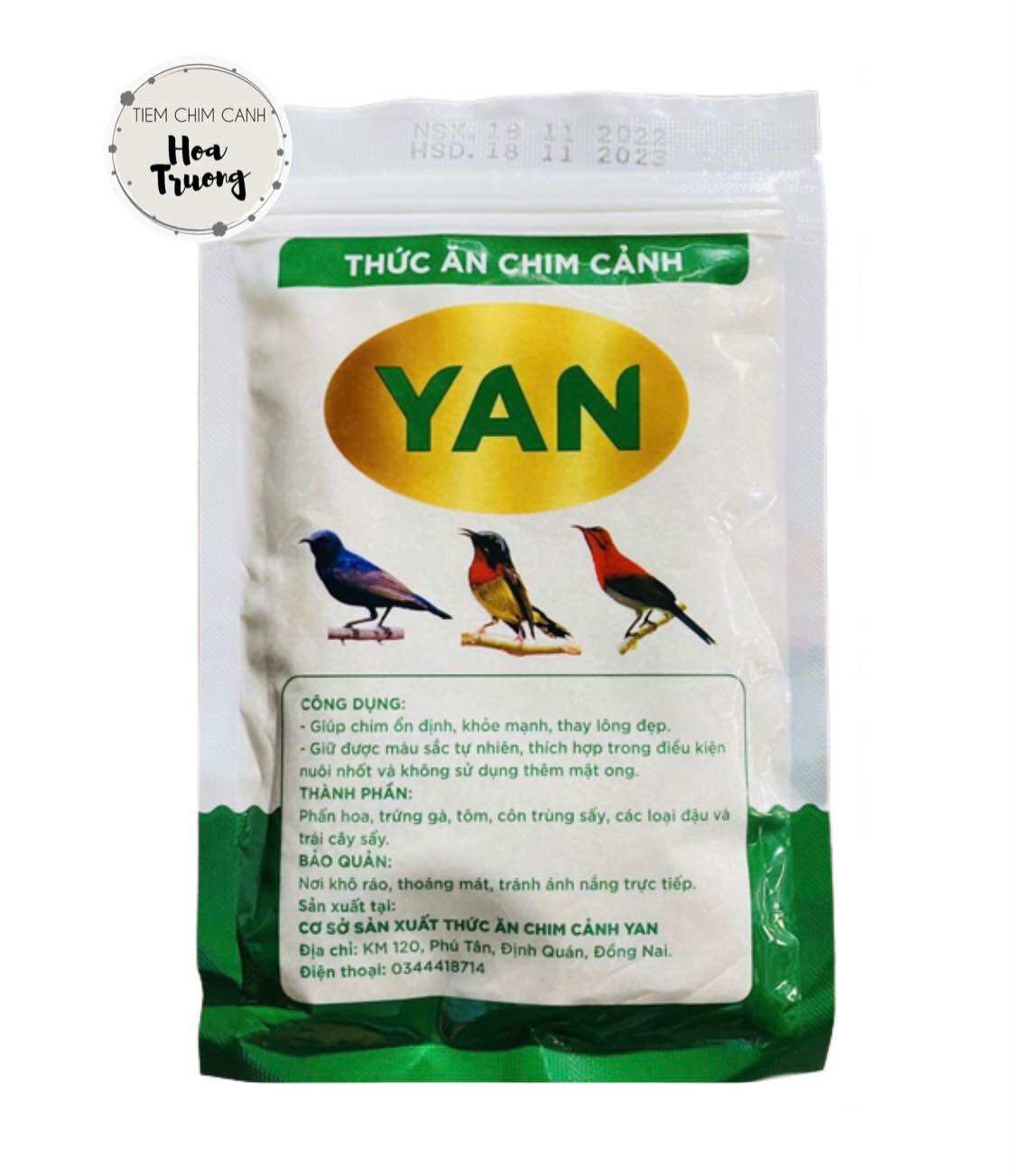 (COMBO 5 GÓI) CÁM HÚT MẬT YAN - Cám Dưỡng (100gr/gói)