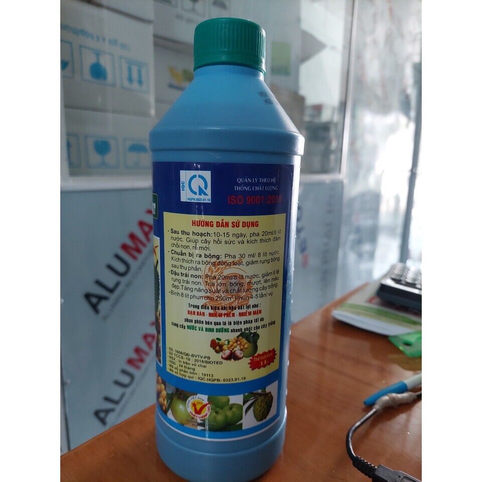 Phân bón sinh học BIOTED 603 chai 1lit