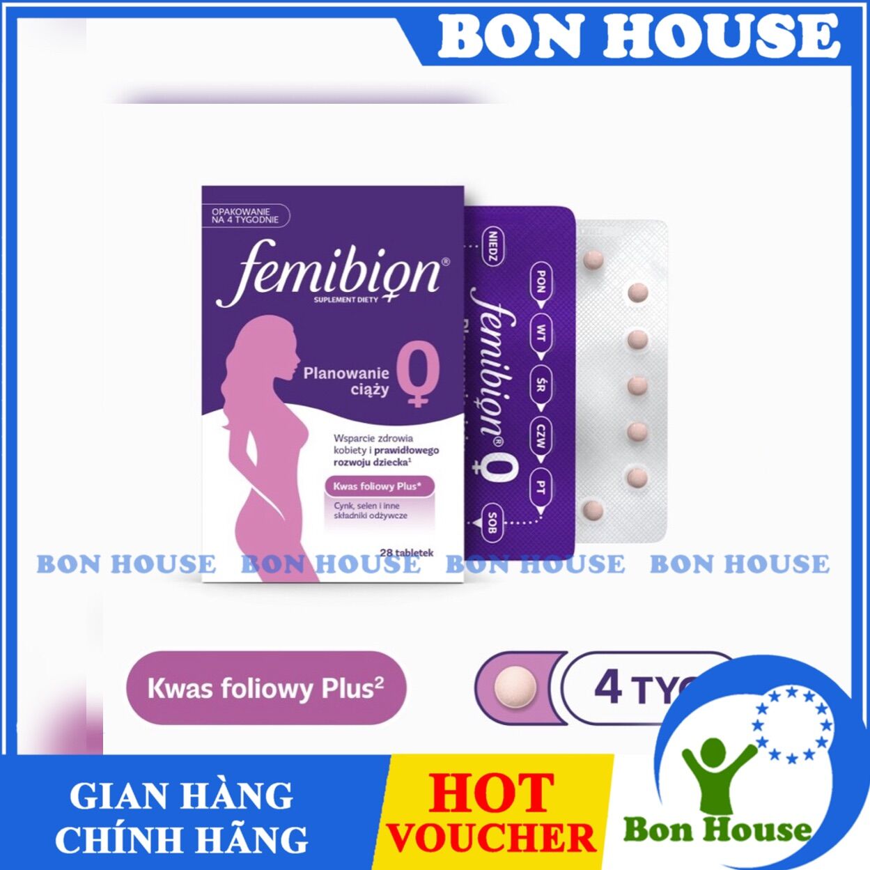 Femibion 0 ( 4 tuần ) chuẩn bị mang thai