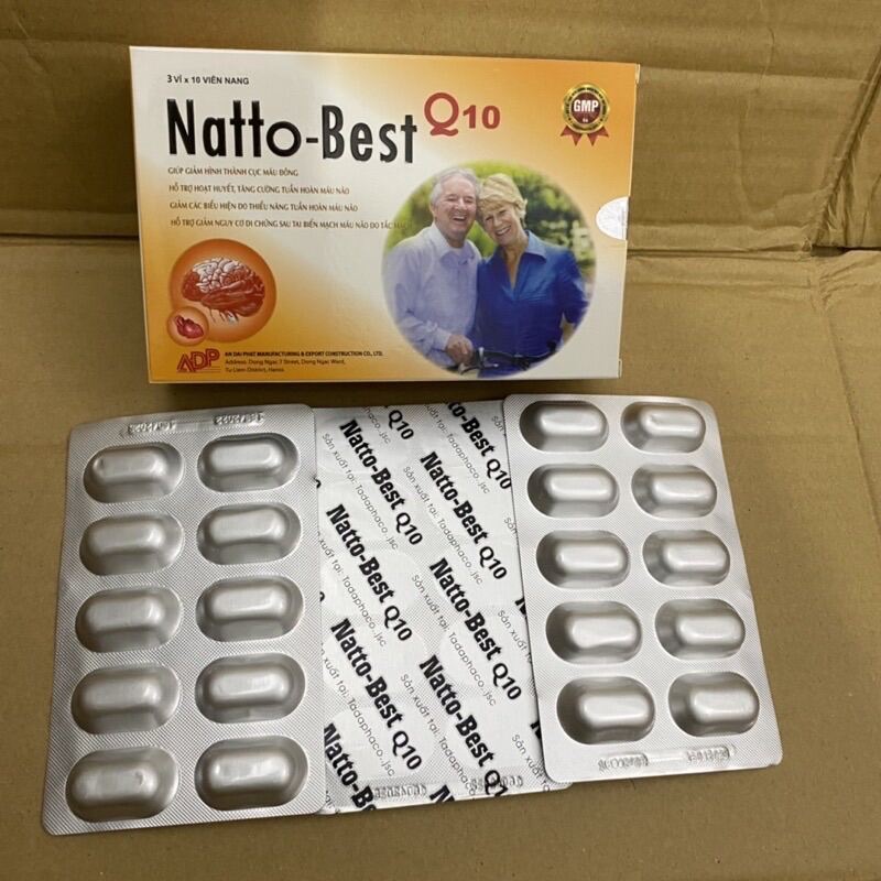 Viên uống hoạt huyết dưỡng não chống đột quỵ NattoBest Q10