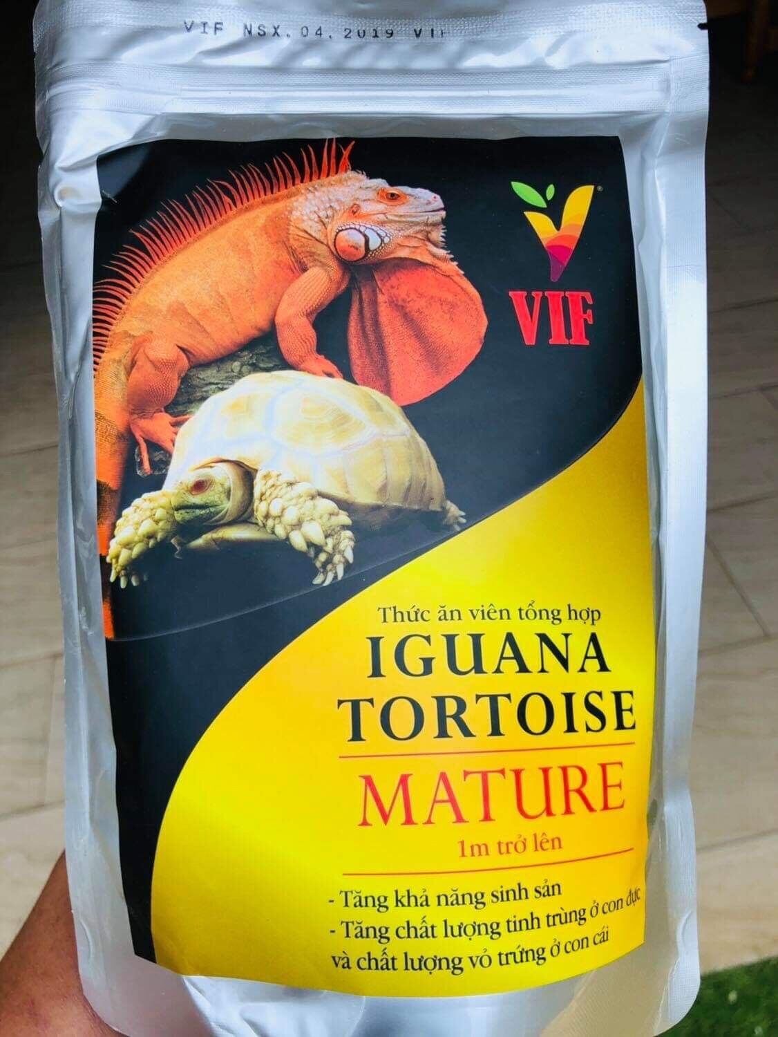 VIF thức ăn cho iguana, sulcata