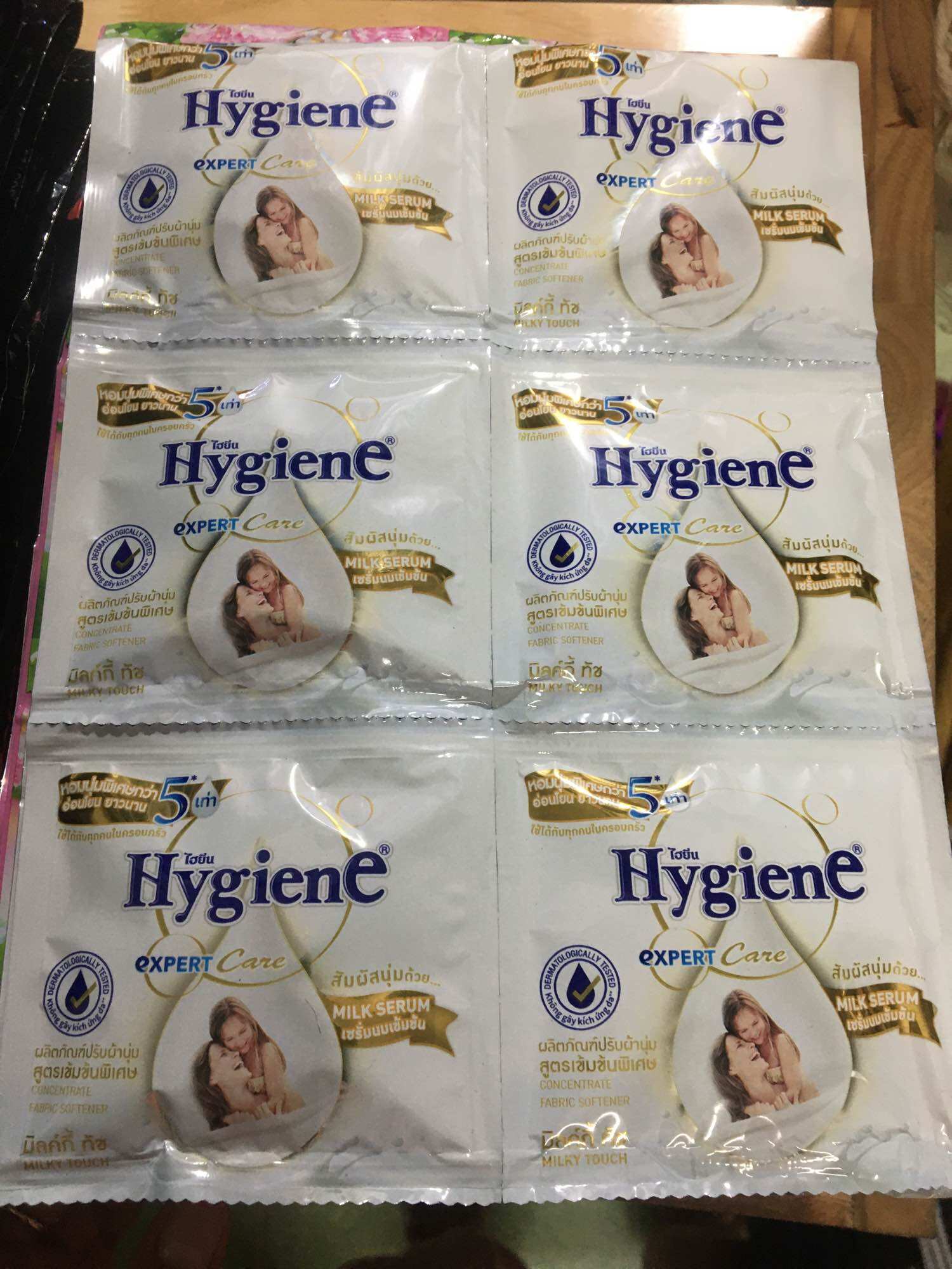Combo 5dây Nước xã vải trắng hygien đậm thái Lan dây 12 gói