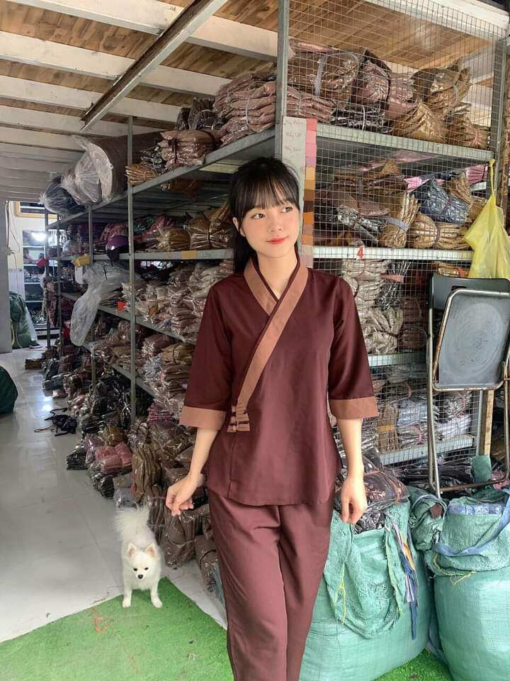 Đồ Lam Đi Chùa - Mẫu kate 3 nút