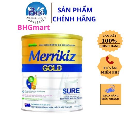 SỮA Bột MERRIKIZ GOLD SURE 900G