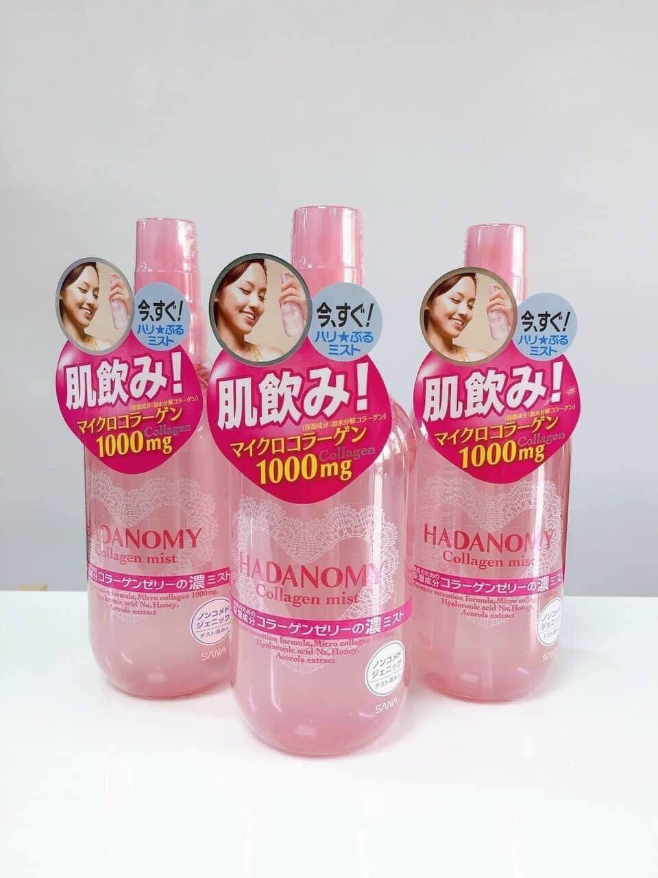 ❌❌xịt khoáng collagen hadanomy nội địa nhật
💰💰💰 /250ml
mùa này xịt khoáng colagen dưỡng ẩm là tuyệt vời nhất cho da...

❌☀️ xịt khoáng hadamony có chứa collagen, ngay lập tức cho bạn làn da ẩm mịn, căng bóng đầy sức sống

 ☀️➡️ công dụng của xịt kh