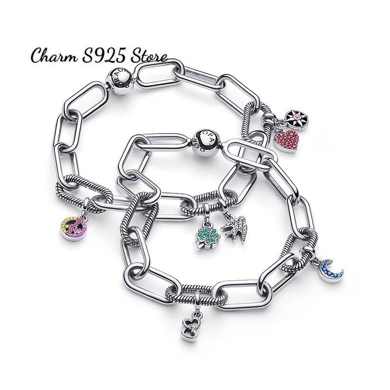 CHARM PAN ALE CỎ 4 LÁ MAY MẮN PAN ME BẠC S925