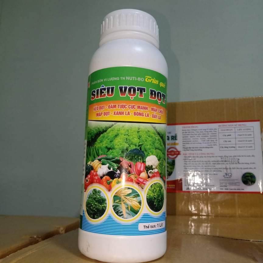 PHÂN BÓN SIÊU VỌT ĐỌT trùn quế Nutibo 1 lít