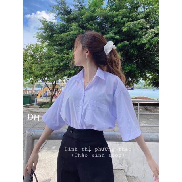 Áo sơ mi ngắn tay có túi