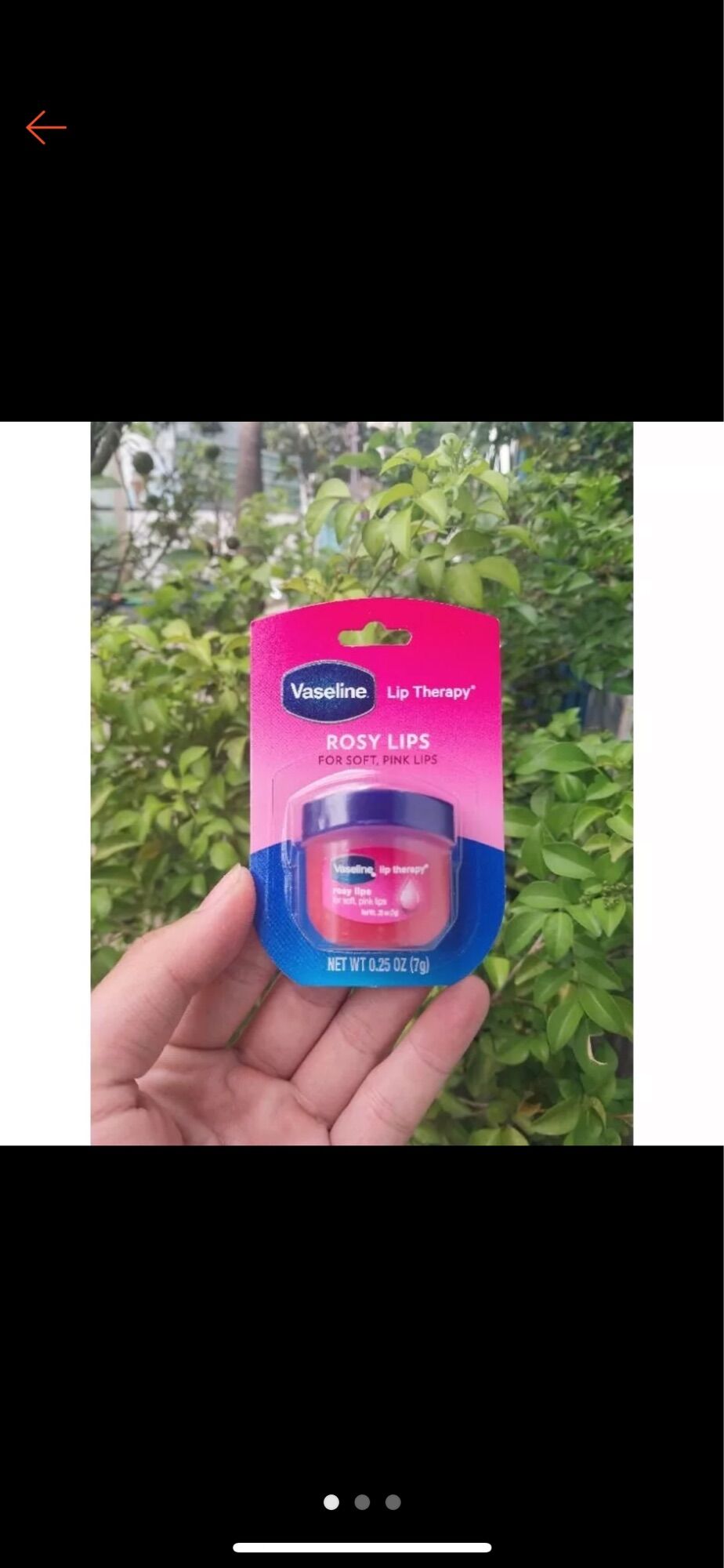 Dưỡng môi VASELINE của Mỹ 7g dạng hũ