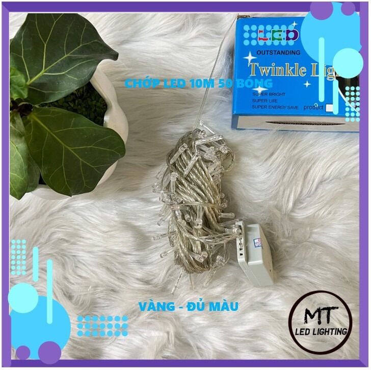 DÂY ĐÈN LED TRANG TRÍ CHỚP ĐỦ MÀU 10M,4M5