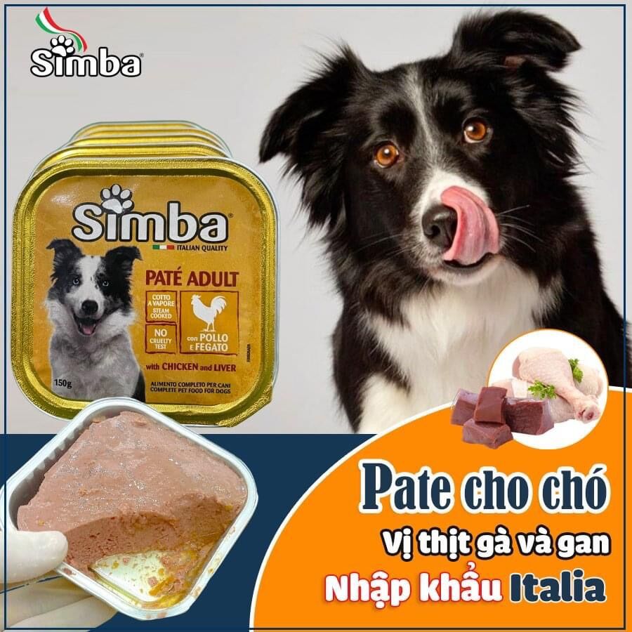 Pate Simba dinh dưỡng cao cấp cho chó mèo (Monge, Ý)