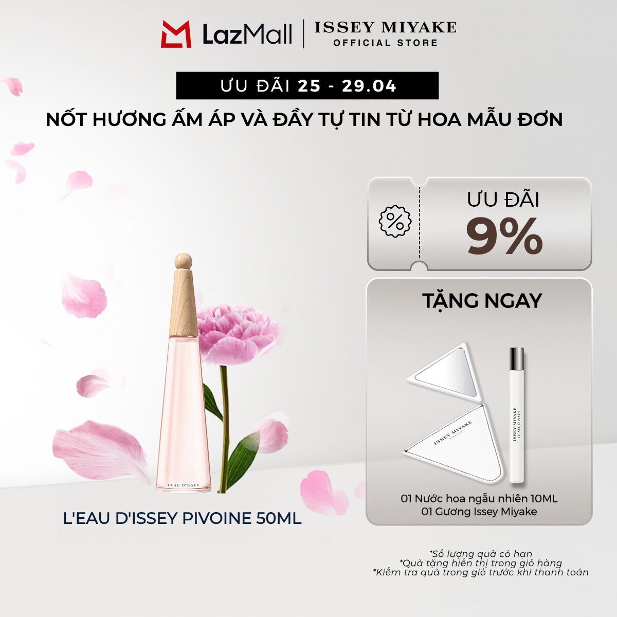Nước hoa nữ Issey Miyake L’Eau d’Issey Pivoine Eau de Toilette Intense 50ml