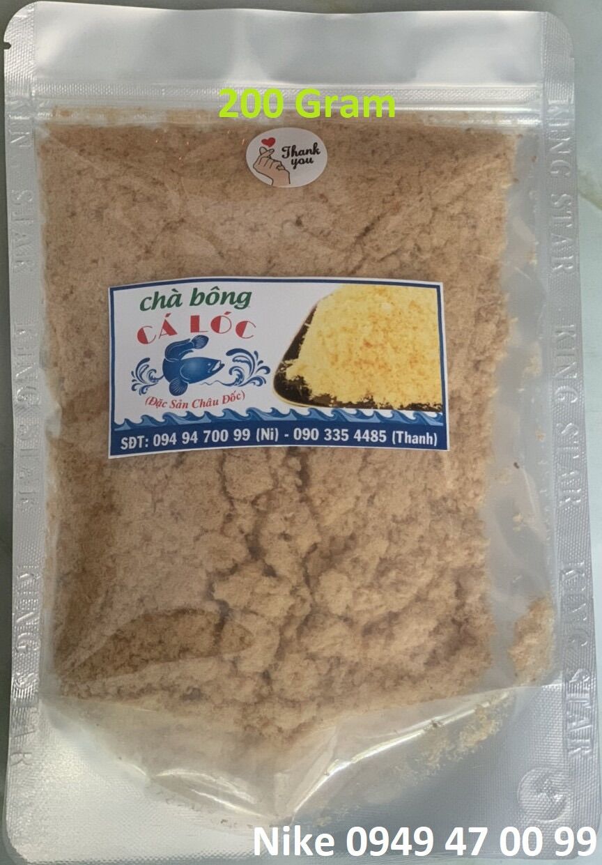 Chà Bông Cá Lóc Đặc Biệt 200GRAM ( Đặc Sản Châu Đốc )