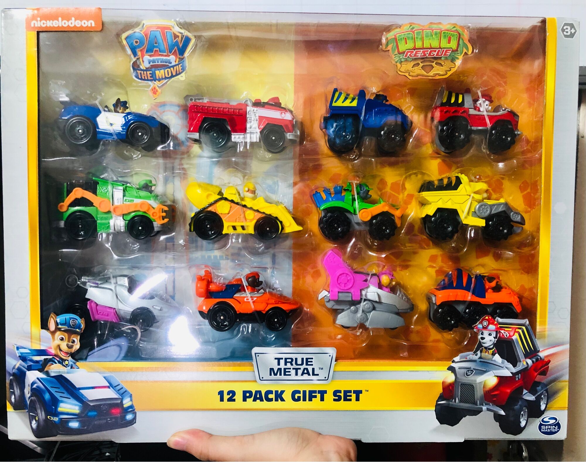 Đồ chơi Paw Patrol: set 12 xe metal chó cứu hộ hàng chính hãng