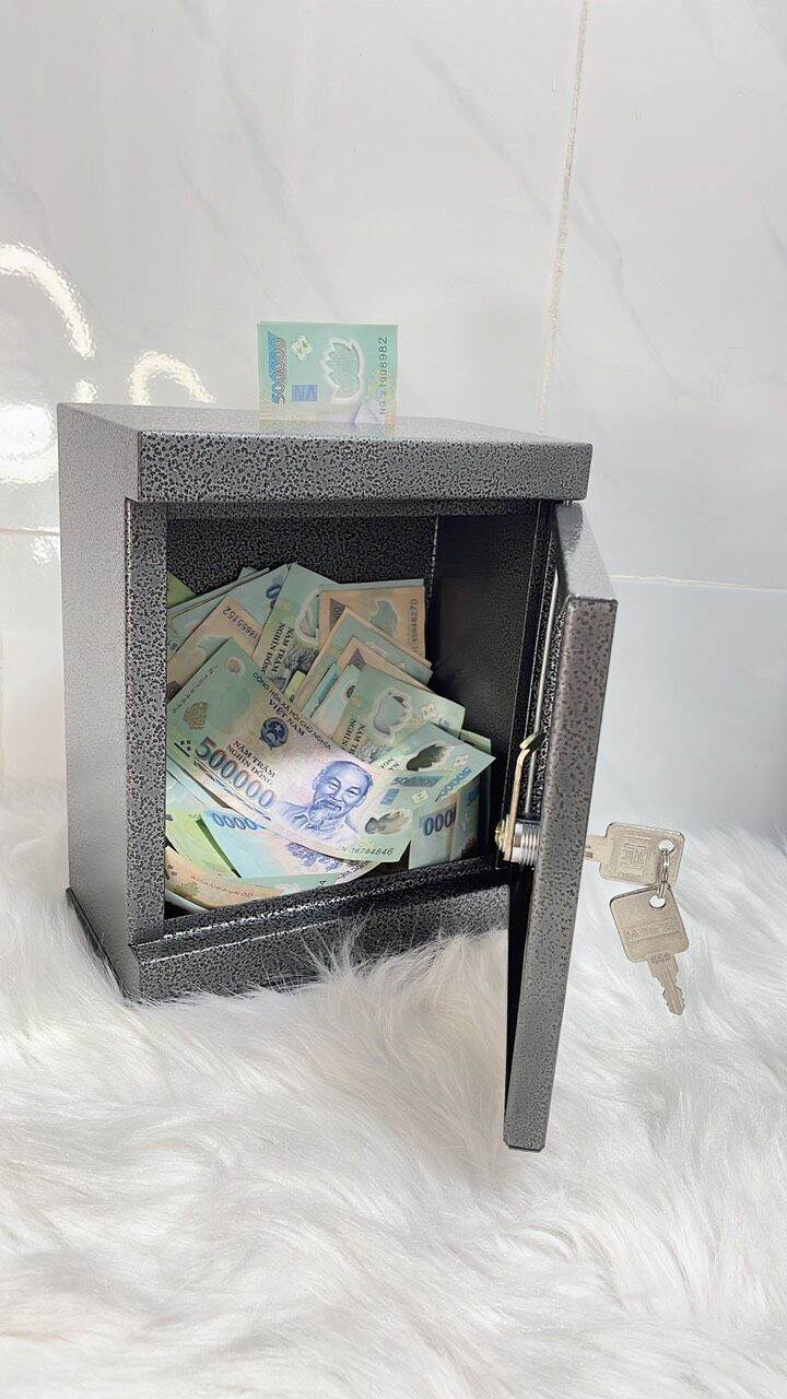 két sắt mini tiết kiệm tiền 15*20