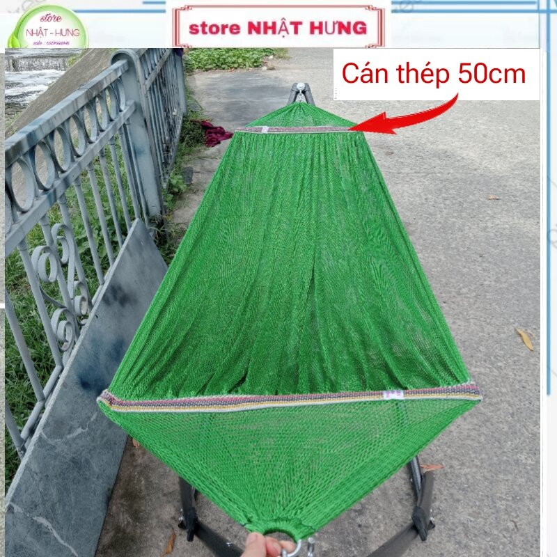 Võng lưới cán thép 50cm loại 2 lớp dày nặng 1,3kg - võng cho khung lớn