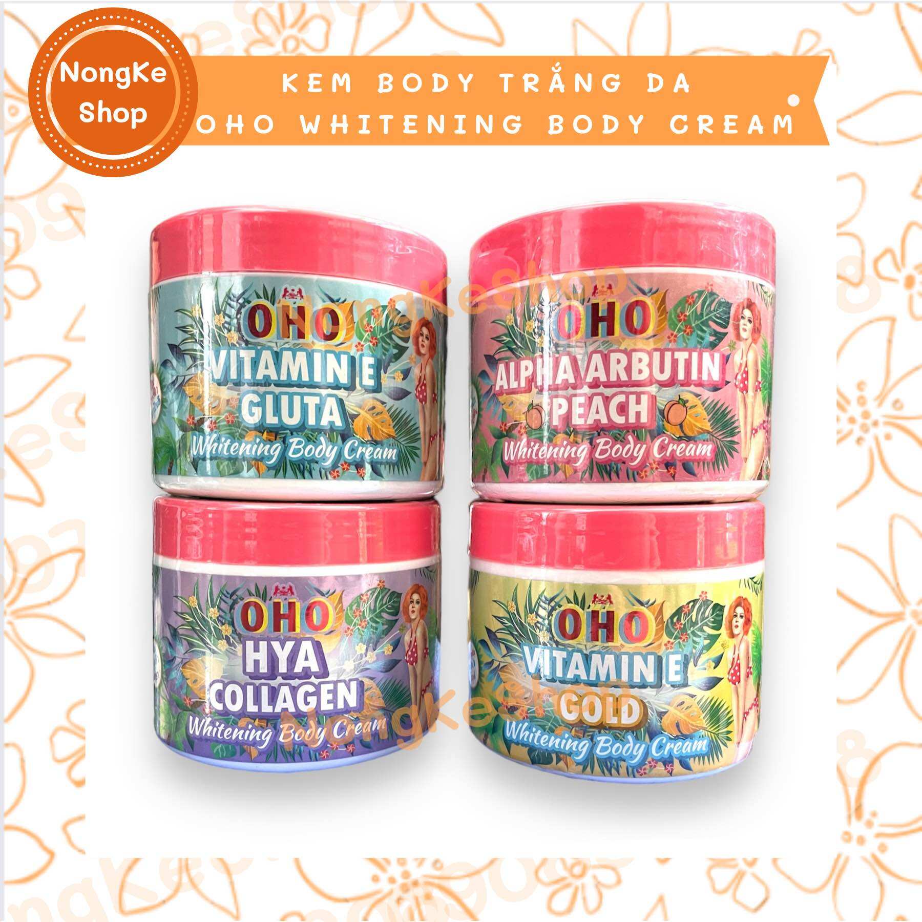 Kem dưỡng trắng da oho whitening body cream 300g thái lan