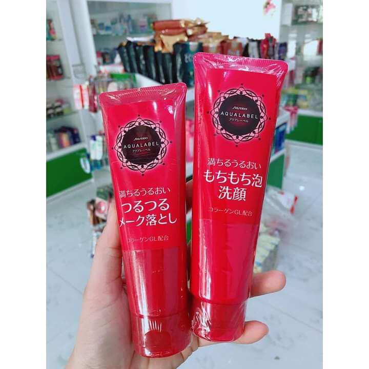 Kem tẩy trang Aqualabel Shiseido đỏ 110g