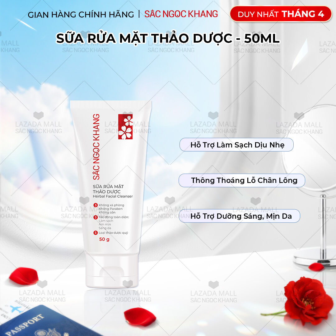 Sac Ngoc Khang Facial Cleanser Fades Dark Spots and Freckles, Nourishes the Skin, Makes It Soft, Smooth and Moisturized.