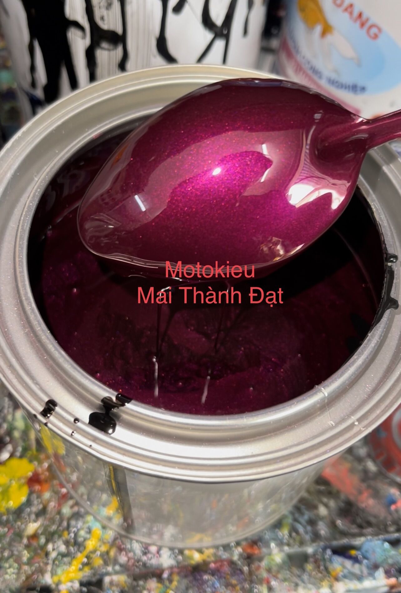 Sơn Màu Camay Violet Fatale ( Sơn oto - xe máy )MotokieuMaiThànhĐạt
