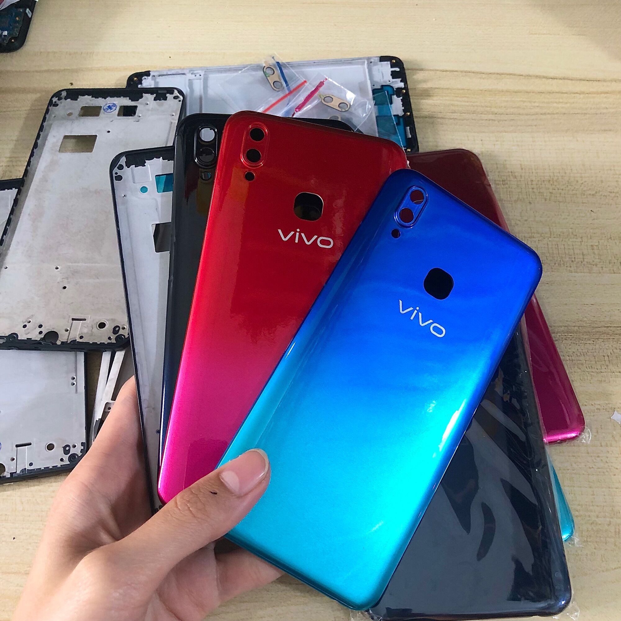 Bộ vỏ + sườn vivo y91 zin hàng cao cấp.