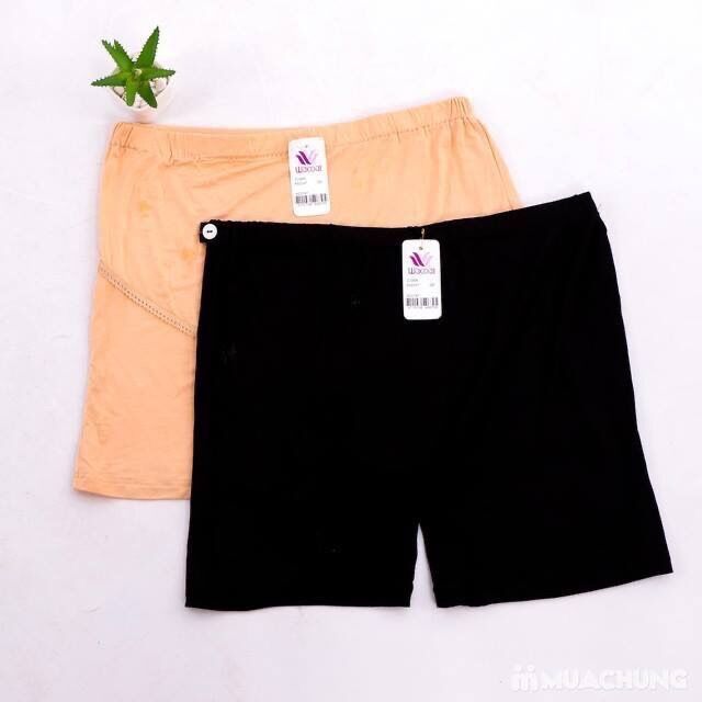 Combo 2 Quần Mặc Trong Váy Cho Mẹ Bầu Cao Cấp (Đen+Nude)