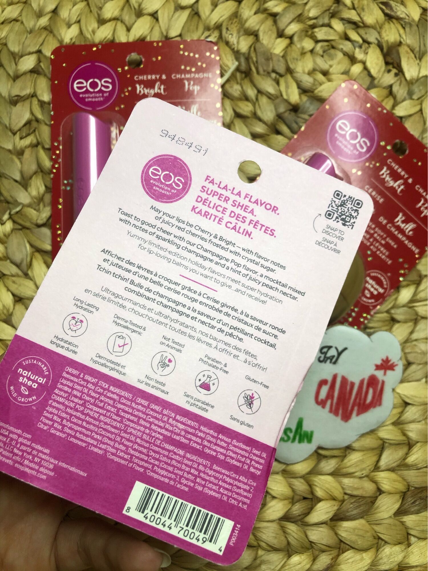 [HCM]SON dưỡng EOS (Evolution of Smooth) NATURAL Son Trứng