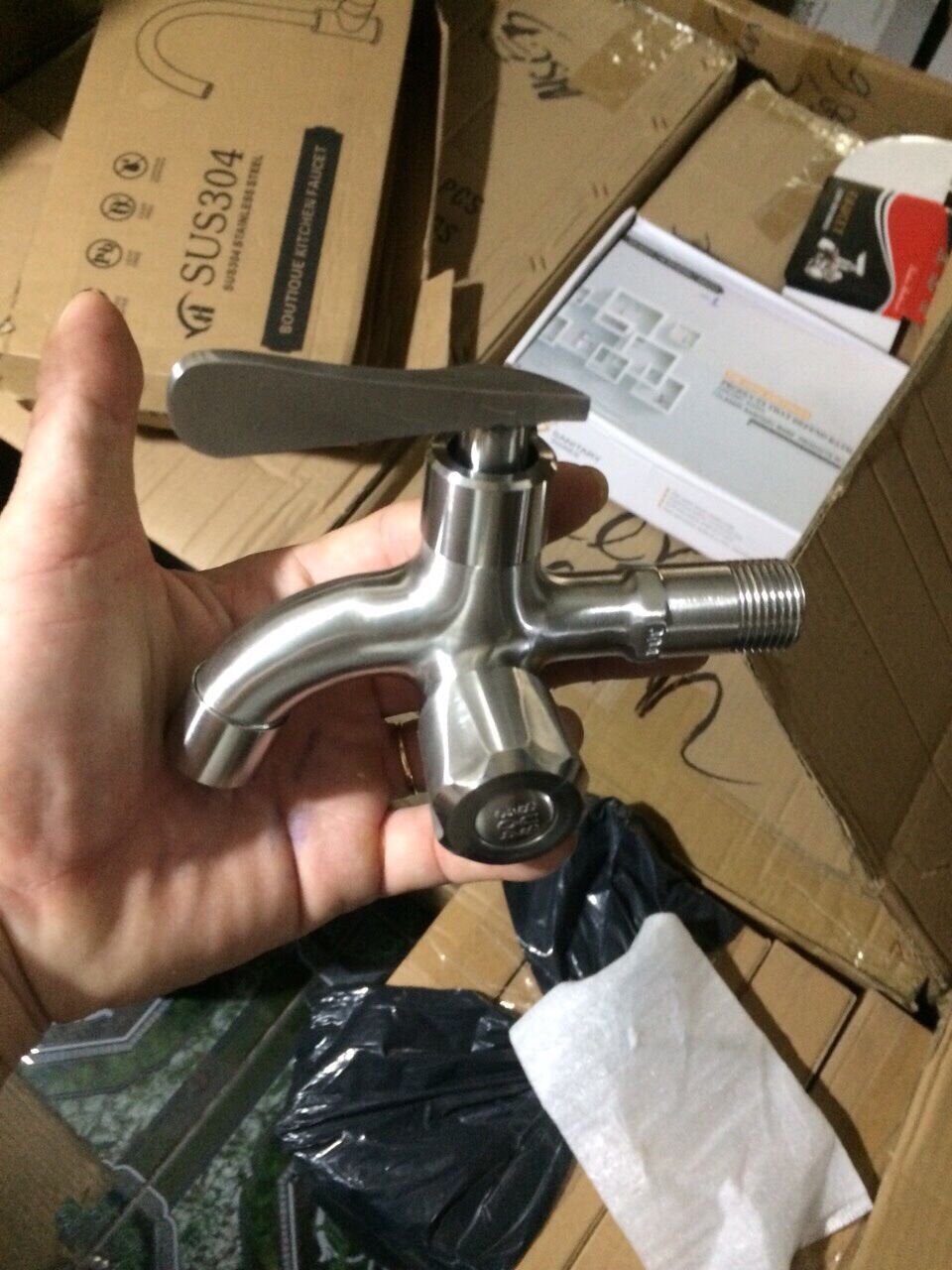 [HCM]Bộ củ sen tắm lạnh inox 304