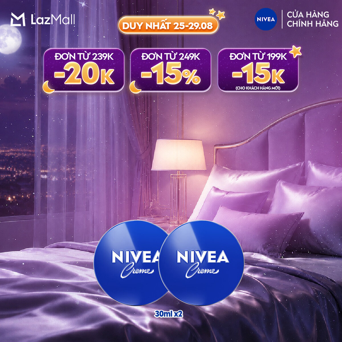 Kem Dưỡng Ẩm Da NIVEA Crème 30ml / kem body / Dưỡng Ẩm Da Mặt - 80101