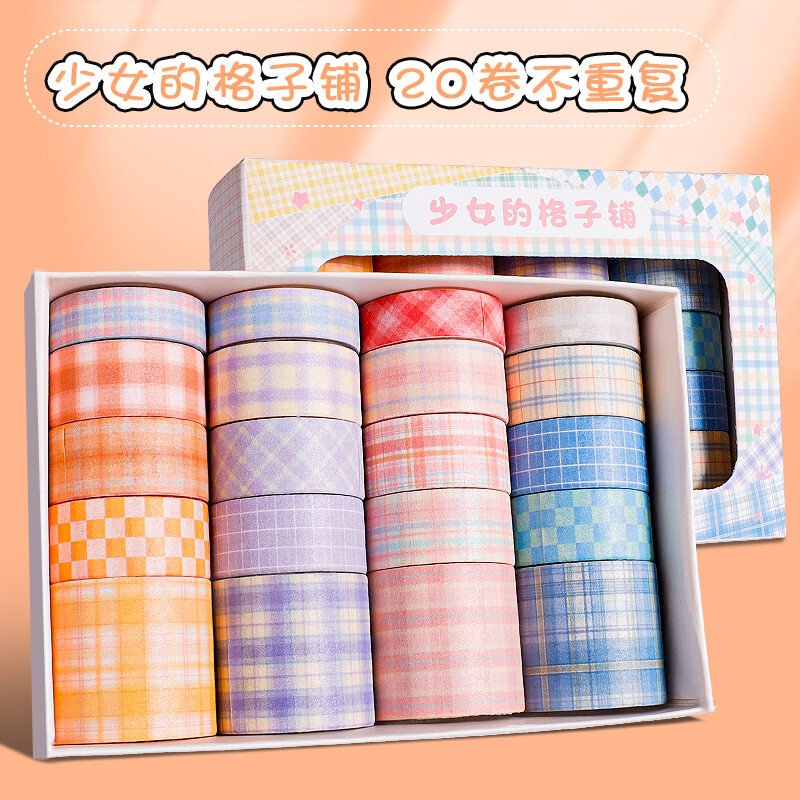 Sổ tay băng keo sổ tay giấy dán sổ tay bộ cuộn phim sổ tay rẻ tiền đáng yêu trái tim thiếu nữ trẻ em màu sắc giấy washi nhật bản hoạt hình