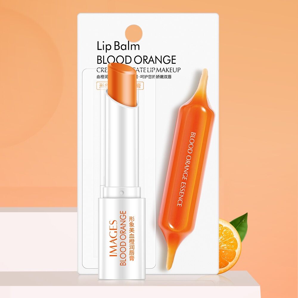 Son dưỡng ẩm môi cam đỏ Blood Orange Images dưỡng ẩm giảm thâm môi chống nứt nẻ môi nội địa Trung